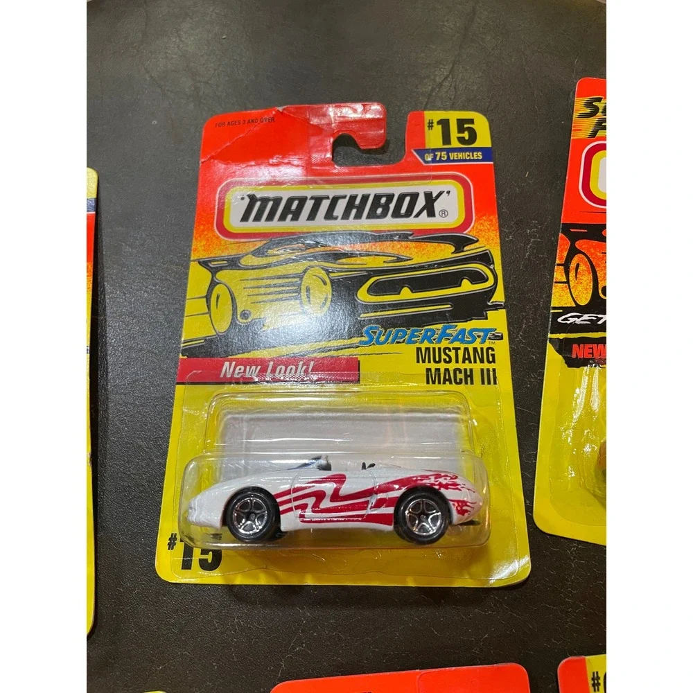 Vintage Matchbox Lot of 5 New 1997 75 Challenge Mustang VW Mission Chopper